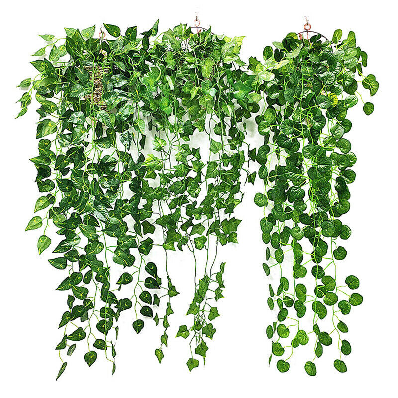 Artificial Hanging Plant Fake Vine Ivy Leaf Greenery Garland Party