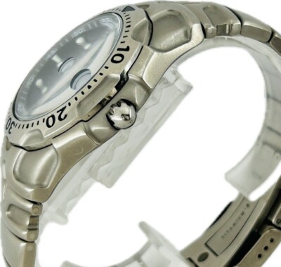 SEIKO セイコー KINETIC 5J22-0B80 1102 RARE SEIKO KINETIC AUTO RELAY 5J22-0B80 JAPAN TITANIUM WATCH