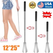 25'' Telescopic Shoe Angle Stainless Steel Telescopic Shoe Spoon Non-slip Handle