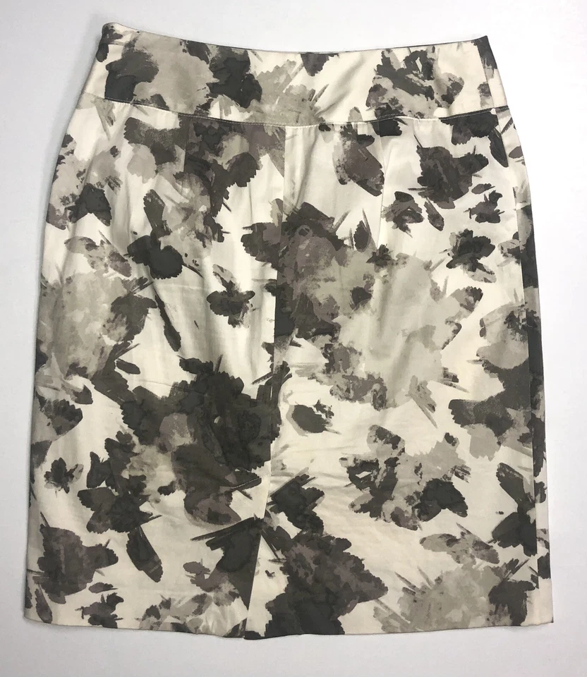 Falda lápiz floral abstracta Alfani talla pequeña 4P para mujer Foto 2 de 4