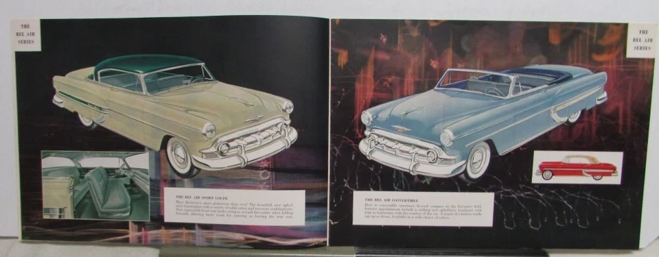 Chevrolet Bel Air 1953 Two Ten One Fifty Series Prestige folleto de ventas original Foto 3 de 4