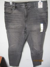 Terra  Sky Women's Skinny High Rise Grey Jeans Size 18W Petite