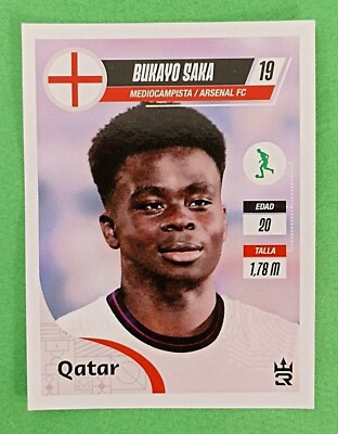 2022 3R Qatar World Cup FIFA #062 BUKAYO SAKA England Soccer Team