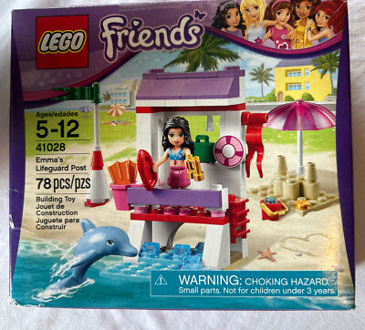 LEGO Friends Emma s Lifeguard Post Stand Girls Legos Set 41028 New Sealed