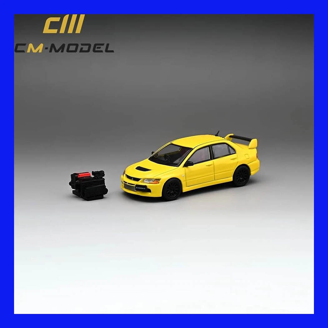 JUL 2023 CM MODEL 1/64 Mitsubishi Lancer Evo IX (Ralliart) YELLOW | eBay