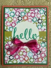 Hello DSP birthday best wishes happiness card kit of 6 made w/ Stampin' Up