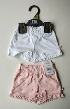New Mothercare  1 - 3 Month  2 Pairs Cotton Shorts New With Tag