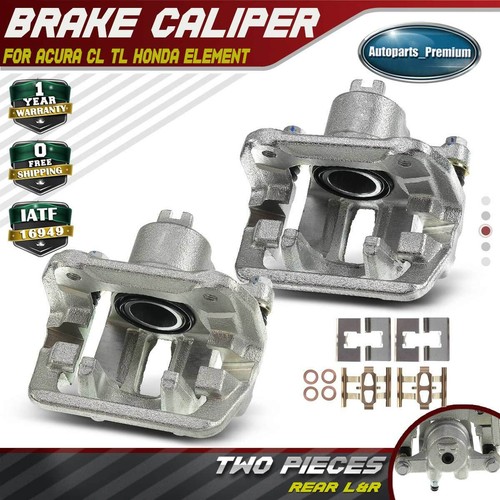 PowerStop Rear Black Caliper Kit | 2001–2003 Acura CL (S2588BLK)