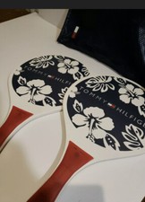 Vintage Tommy Hilfiger Paddle Ball Raquets With Bag No Ball