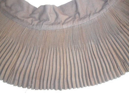 Chinese Miao people's hand local cloth pleat short skirt - Picture 5 of 12