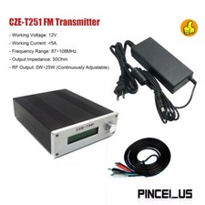 CZE-T251 0-25W Adjust 87-108MHz Mono Stereo PLL Broadcast Station Antenna Set