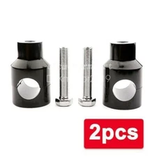 1" Black Handlebar Riser Clamps For Kawasaki Vulcan VN 500 800 900 1500 1600