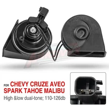 12V Car Horn Loud Dual-Tone Electric Snail Horn Kit For Chevrolet Captiva Tahoe