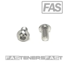 (25) M6 x 1.0 x10 Stainless Steel Button Head Socket Cap Screws ISO7380 M6-1.00