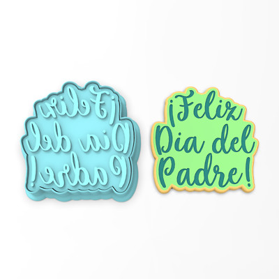 Feliz Dia del Padre Cookie Cutter & Stamp | Father's Day #1 Dad Ever Papa Daddy
