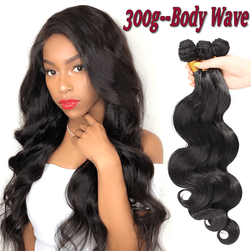Brazilian Black Brown Body Wave 3 Bundles Thick As Human Sew In Hair Extensions - Picture 12 of 23