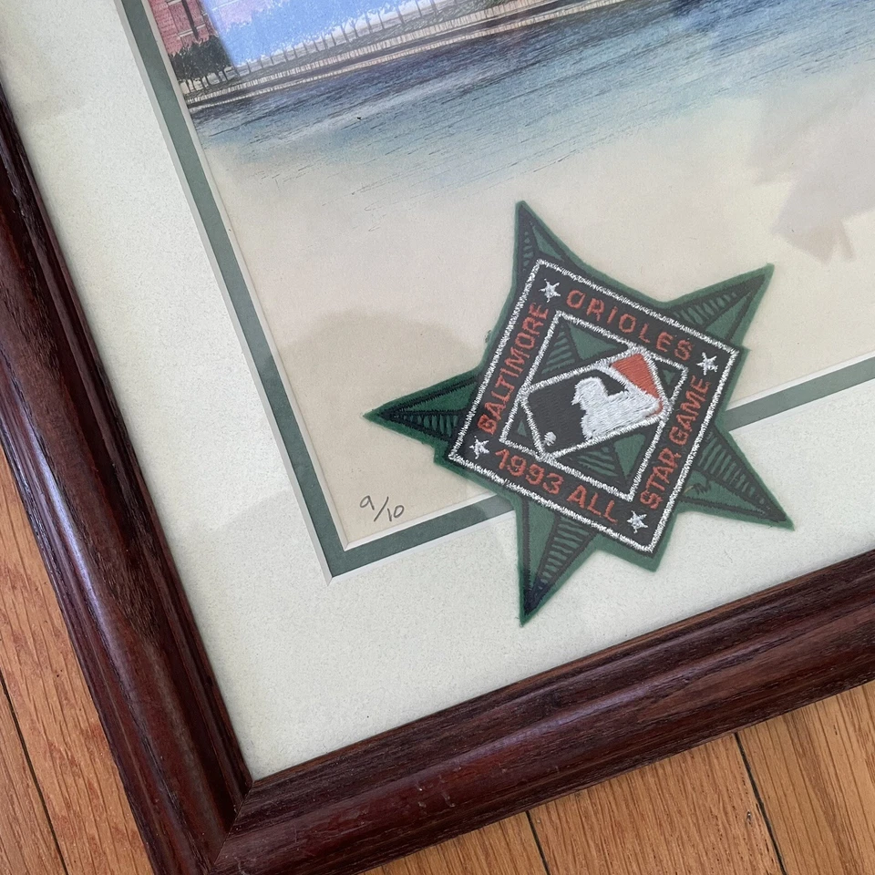 Paul Levine “Baltimore’s New Stadium” Collectors Print 1993 All Star Game Patch - Image 4 of 4
