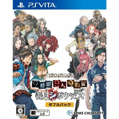 Zero Escape Nine Hours, Nine Persons, Nine Doors & Zennin -PS Vita- Japan Import