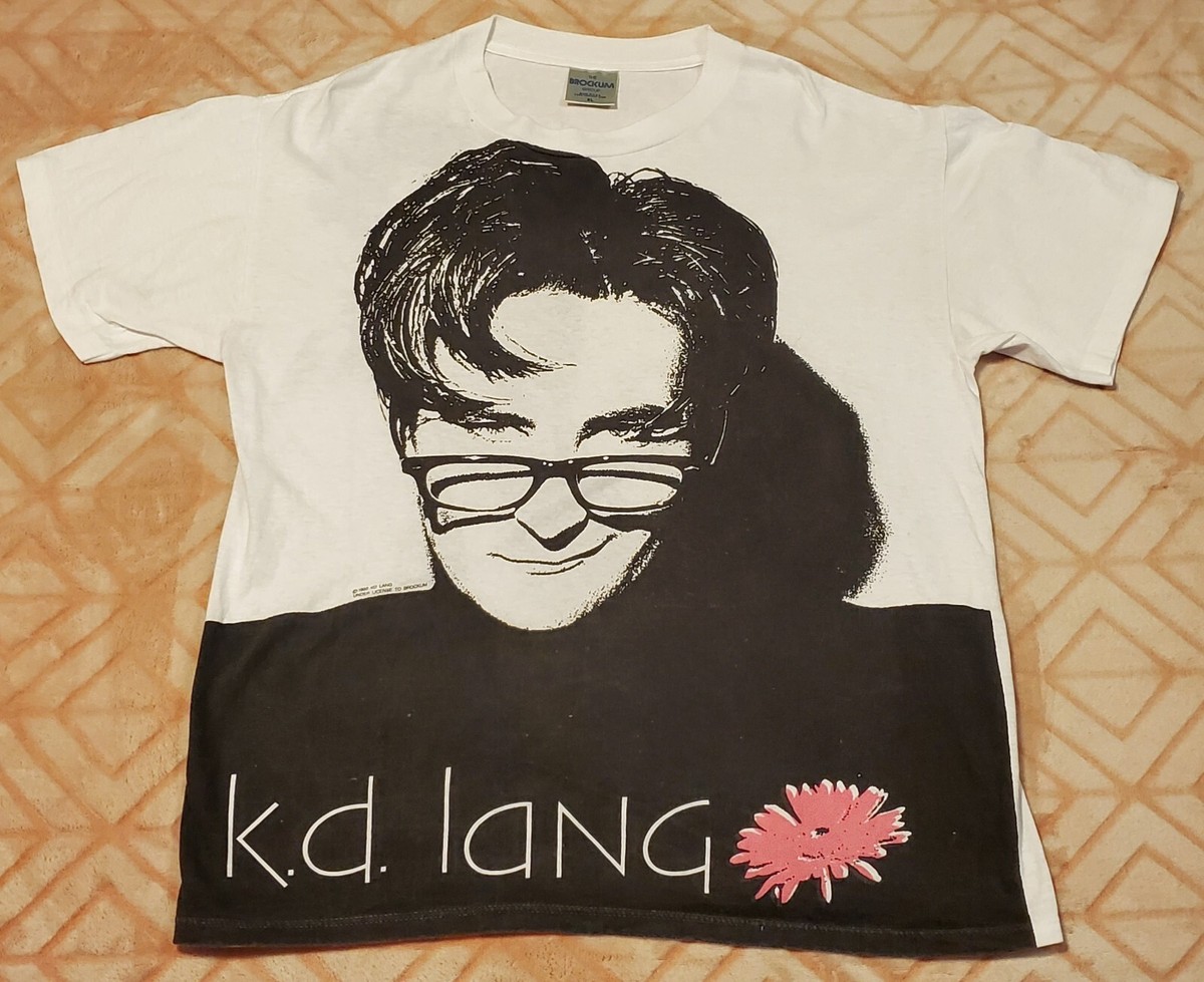希少kd.lang INGÉNUE TOUR 1992T タグBROCKUM VTG KD LANG 1992 tour t shirt Single Stitch RARE LARGE PRINT