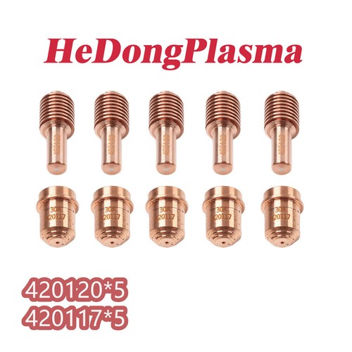10PCS 420120 electrode 420117 nozzle For PMX 30XP plasma cutting consumables - Afbeelding 1 van 6