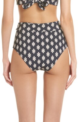 m- Tory Burch Women's 187527 Sash Tie High Waist Bikini Bottoms