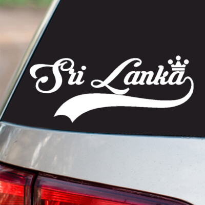 Sri Lanka Sticker Country Pride all sizes chrome and regular vinyl ...
