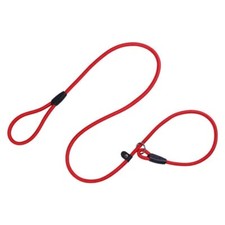 Dog Nylon Adjustable Loop Slip Rope Leash Lead Training Pet Collar 130cm 3pc Red