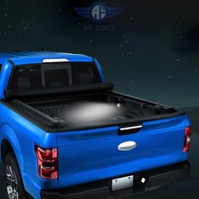 FOR 2005-2015 Toyota Tacoma 6FT 72" Soft Roll-Up Truck Bed Tonneau Cover w/ Lamp