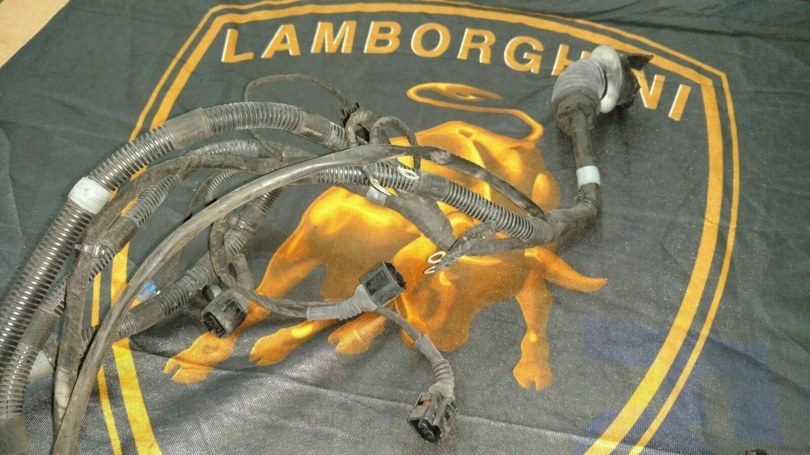 LAMBORGHINI GALLARDO FRONT RIGHT PASSENGER SIDE WIRING HARNESS PIG TAILS 