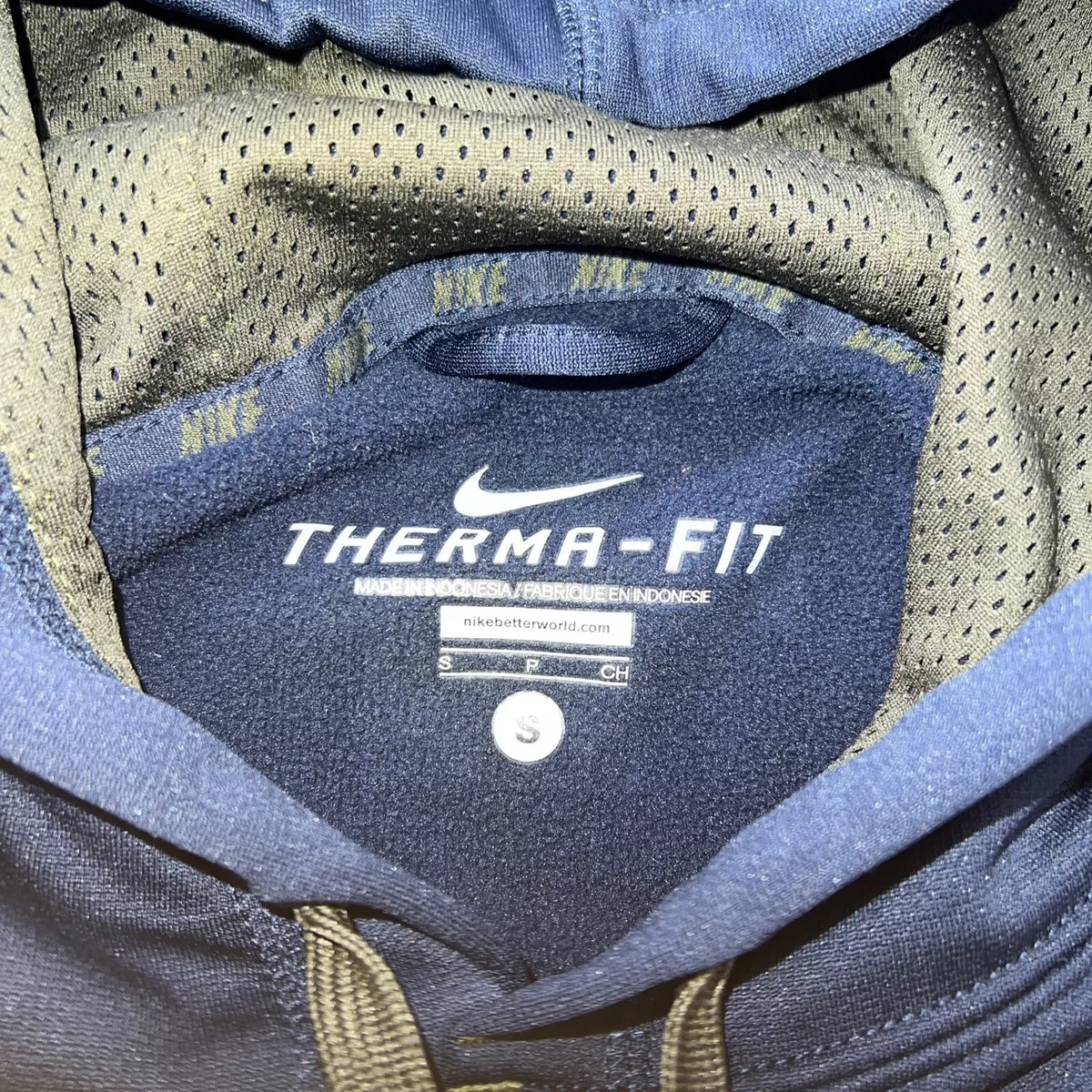 Nike therma hoodie navy new arrivals