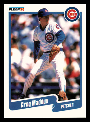 1990 Fleer Greg Maddux Chicago Cubs HOF #37 Centered Mint