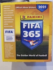 FIFA 365 2021 PANINI Factory sealed Sticker 50 packs Box 250 stickers display