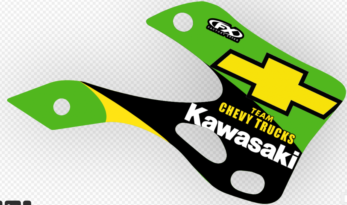 KAWASAKI KX250 2001 Ricky Carmichael Team CHEVY TRUCKS