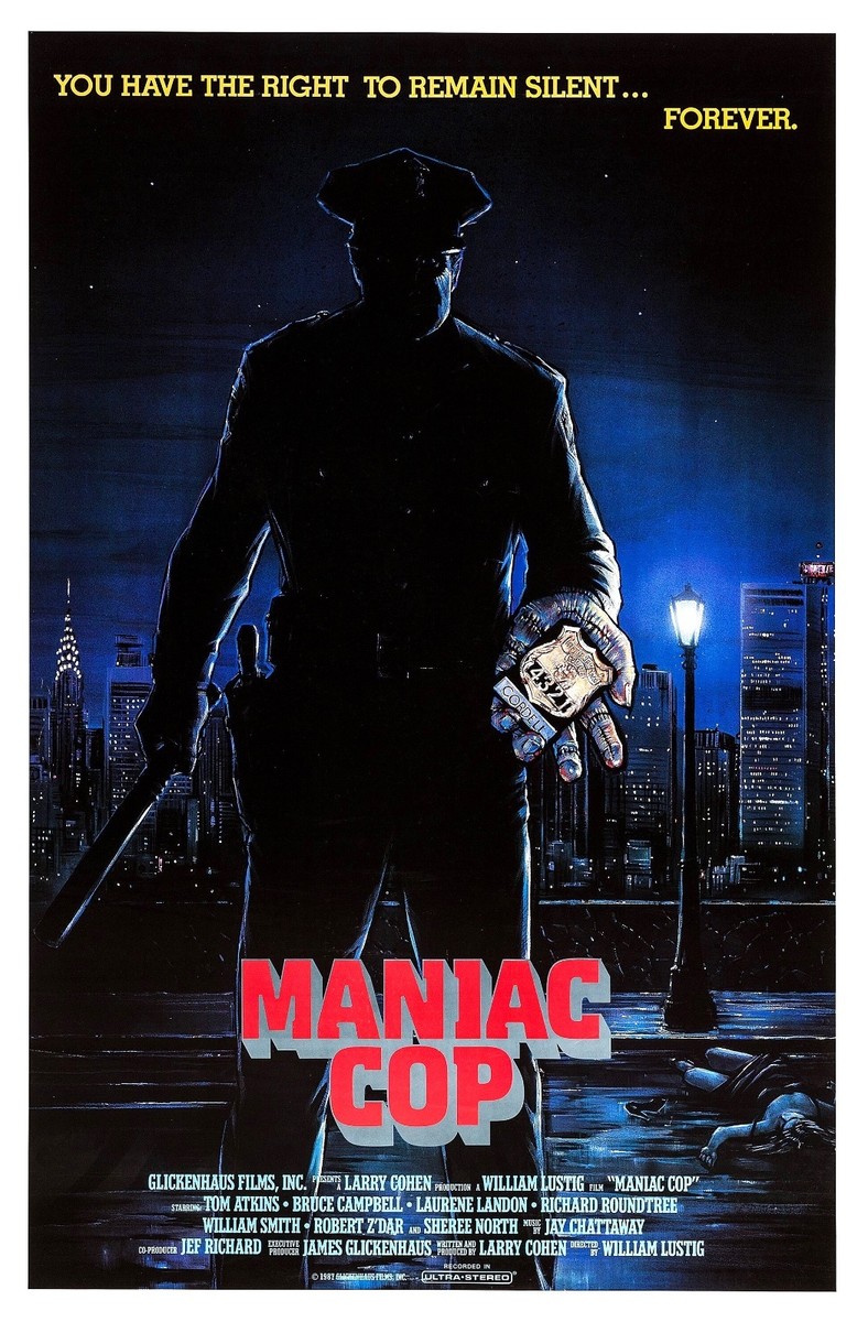 Maniac Cop 1988 Slasher / Thriller Movie POSTER | eBay