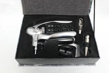 Professional Corkscrew Costco Ergonomic Wine Opener Bottle Stopper Kit