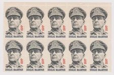 Scott # 1424 C  Douglas MacArthur Mint Sheet of 10 stamps
