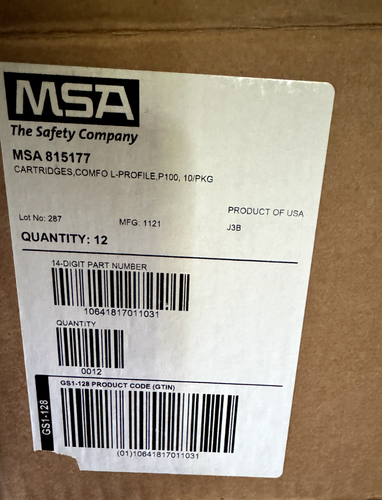 Case of MSA 815177 Low Rider P100 Respirator Filter Cartridges 120 Filters NIOSH - Picture 3 of 10