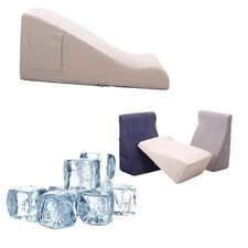 Bed Reading Pillow - Sofa Bed Wedge Pillow - Post-Op Recovery Backrest Beige