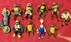 TMNT Teenage Mutant Ninja Turtles Vintage Lot Of 9 Figures w/Some Accessories