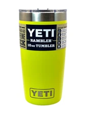 YETI Rambler 10 oz Tumbler Firefly Yellow Seasonal Color Collector’s Item