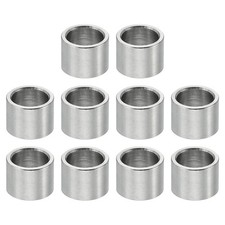 PATIKIL M6 Stainless Steel Spacers, 10 Pcs 6.1mm ID x 8mm OD x 6mm L, Silver