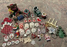 vintage lot of christmas ornaments