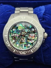 Aragon Divemaster Men's Automatic Watch Abalone Dial A334 45mm, 24 Jewel