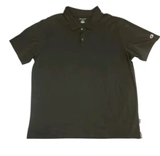 Champion Polo Shirt Men’s 2XL Black Short Sleeve Classic Fit Golf Preppy
