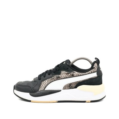 PUMA Damen RS-X Snake Schuhe Schwarz/Weiß/Beige/Python Low-Top Sneaker EU 38,5