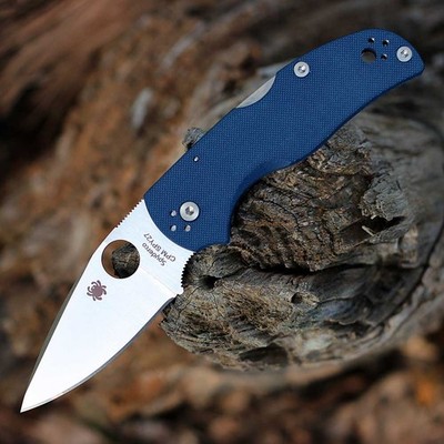 SPYDERCO NATIVE 5 LOCKBACK FOLDING KNIFE CPM-SPY27 COBALT BLUE G10 C41GPCBL5
