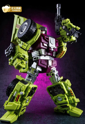 Jinbao Transformation Green Oversized Devastator Gravity Builder with the box