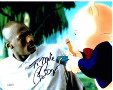 Bob Bergen signed 8x10 Photo Porky Pig Space Jam TO MIKE
