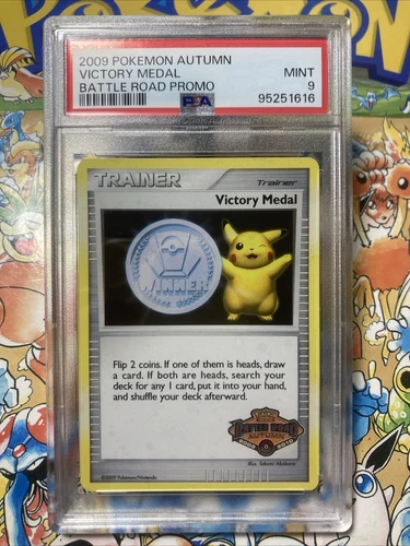 Pokemon 2007 Autumn Victory Medal Battle Road Promo PSA 9 Swirl