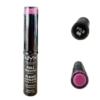 NYX Makeup Full Throttle Lipstick Waterproof .08 oz Trickster FTLS 05 Sealed